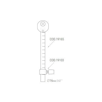 Fémipari munkaasztal leszorító 16x220mm support 90°