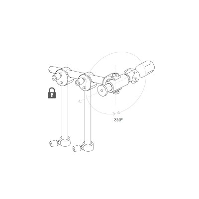 Fémipari munkaasztal leszorító 16x220mm support 90°