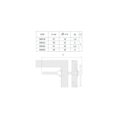 Satupad orsó faipari 370-430mm