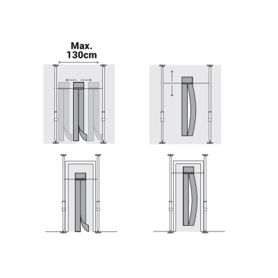 Pormentes mágneses ajtókészlet