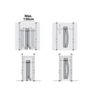 Pormentes mágneses ajtókészlet