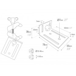MULTICLAMP Adjustable Base Szorító